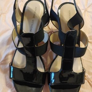 Black platform, wedges